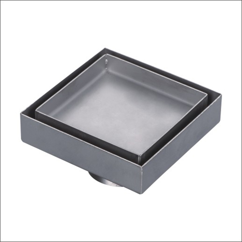 Sanipro Tile Insert Vertical Outlet Square Drain without Flange