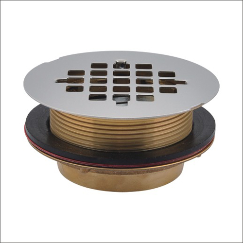 Sanipro 2-Inch Brass No Caulk Shower Drain with 4 1/4