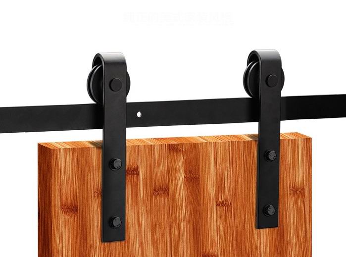 Sanipro Classic black steel barn door hardware