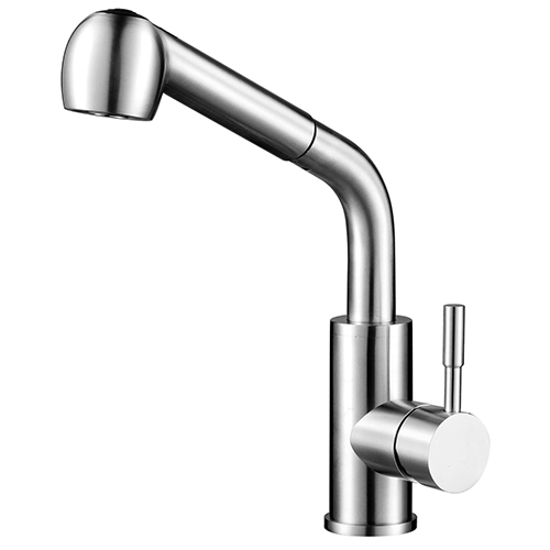 Sanipro stainless steel pull out sink faucet