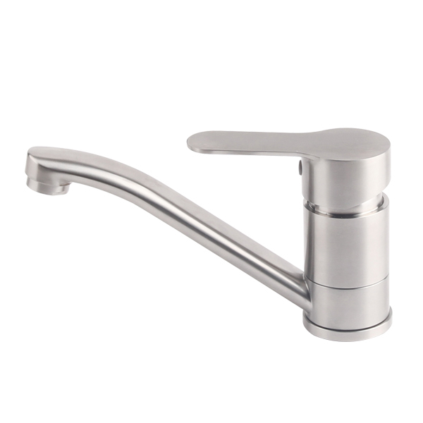 Sanipro deck mounted stainless steel kitchen faucet