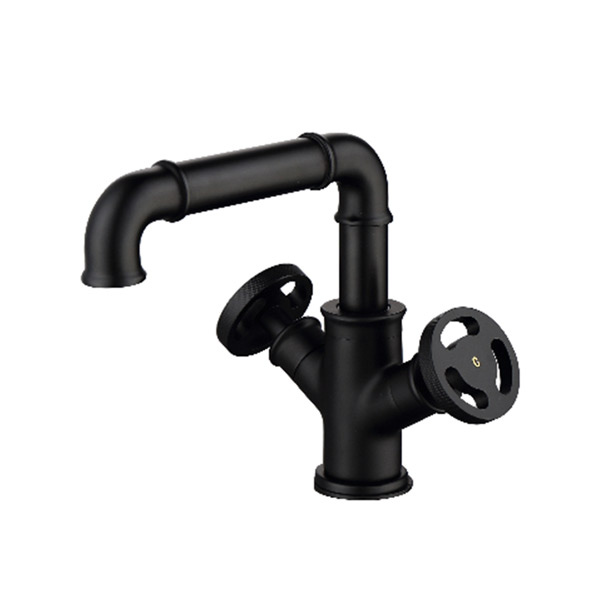 Sanipro SUS304 black bathroom basin faucet