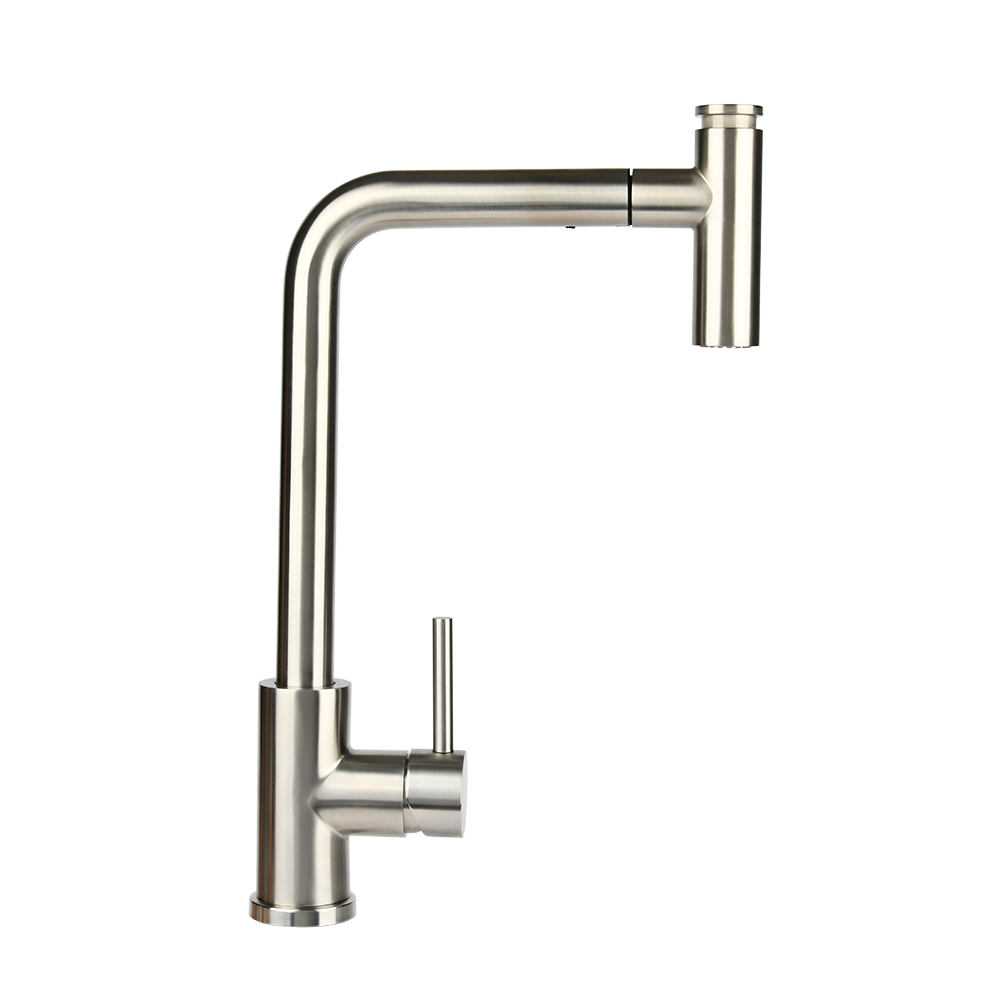 Sanipro pull down stainless steel kitchen faucet