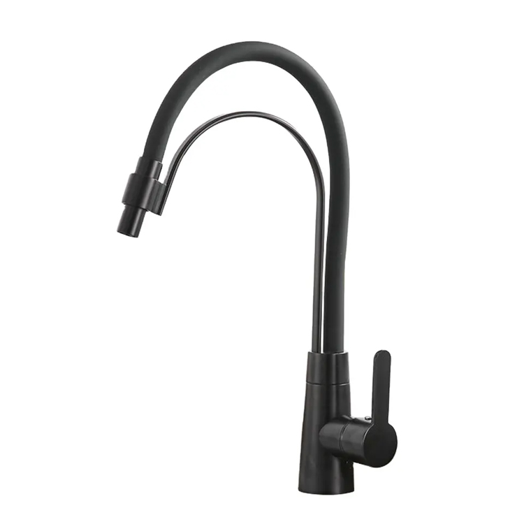 Sanipro Black Flexible Kitchen Sink Faucet
