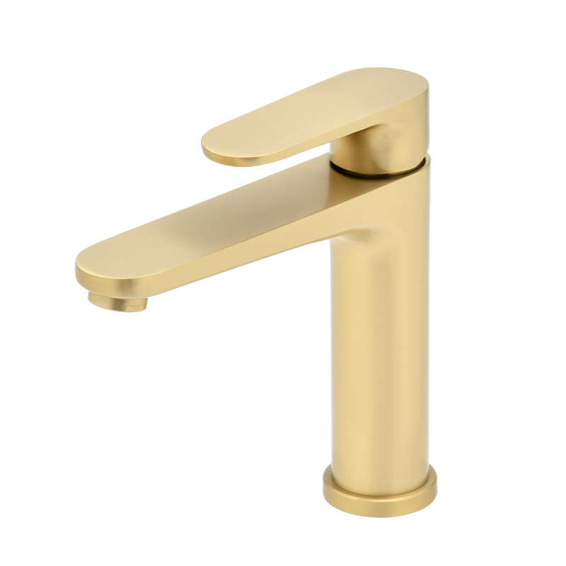 Sanipro Stainless Steel Gold Basin Faucet